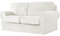 jianyana High Stretch Sofabezug, 1/2/3 sitzerSamt Elastisch Sofa Überwürfe Sofabezug mit Gummizug Einstellband (Weiß,2-Sitzer-5PCS)