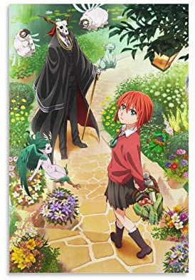 Nilynn Anime Manga The Ancient Magus' Bride Poster Bild Kunstdruck Leinwand Gemälde Schlafzimmer Ästhetik 20 x 30 cm Ungerahmt
