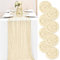 Teruntrue 8 Stück Käsetuch Tisch Läufer Creme Tisch Läufer, Rustikale Gaze Tisch Läufer Tischdekoration für Küche Hochzeit Urlaub Party(Creme, 400cm)