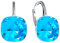 Silberne Ohrringe Exklusive Markenkristall Designs - Hochwertige Silber 925 Ohrhänger für Damen in verschiedenen Shades und Farben (Deep Blue)