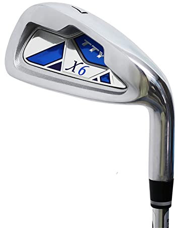 Fer de club de golf pour gauche/droitier #7 avec tige en acier/graphite pour homme et femme - Fers de golf d'entraînement (droit, homme, graphite)