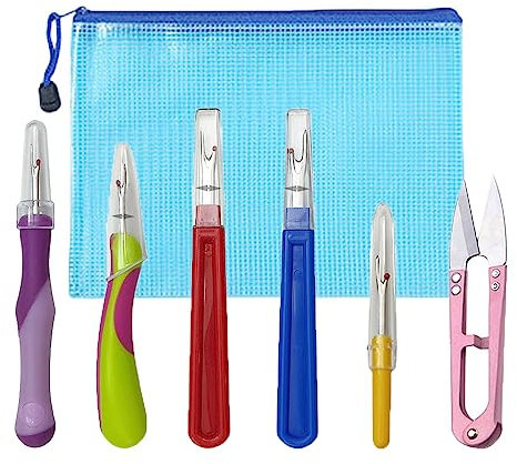 5 pezzi tagliacuci grandi e piccoli con forbici, kit per cucito fai da te e punto croce