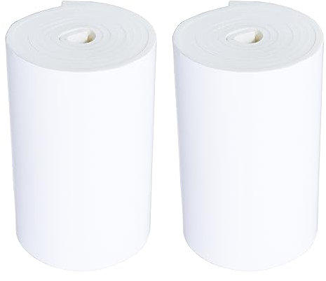 2 Rolls 2 Meters Ultra Thick Car Door Anti Scratch Self Adhesive Foam Parking Protector Compatible with Garage Wall 6.5mm Thickness (White)