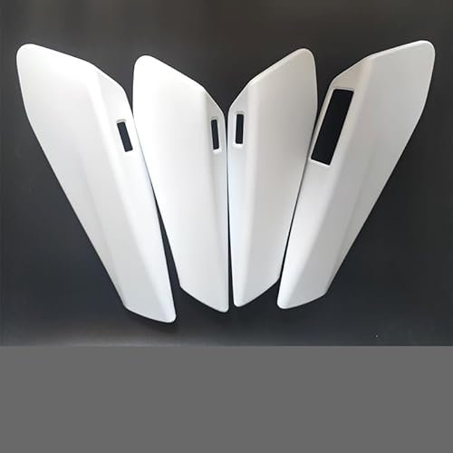 KRIECK Auto Zierleisten Innen Für VW ID.4 ID.3 RHD LHD Modell Auto Türgriff Armlehne Trim Fenster Lift Panel Abdeckung Schutz ABS Carbon Faser Stil Auto Interieur Dekor (Farbe : RHD Matt White)