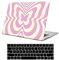 AUSMIX Hülle Case Kompatibel mit MacBook Pro 13 Zoll 2024 2023 2022 2021-2016 M2 M1 A2338 A2289 A2251 A2159 A1989 A1706 A1708 mit/ohne Touch Bar,Plastik Hartschale Schutzhülle Cover,Schmetterling