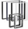 HOLZBRINK Tischbeine Metall Rohstahl mit Klarlack | Tischkufen/Tischgestell für Couchtisch, Esstisch, Schreibtisch, Sitzbank | 2 Stück Möbelfüße 60 x 72 cm