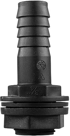 Water Butt Connector Adapter Tank Fitting 1/2 - 2 Barb Straight 90 Pipe Outlet (Straight, 2)