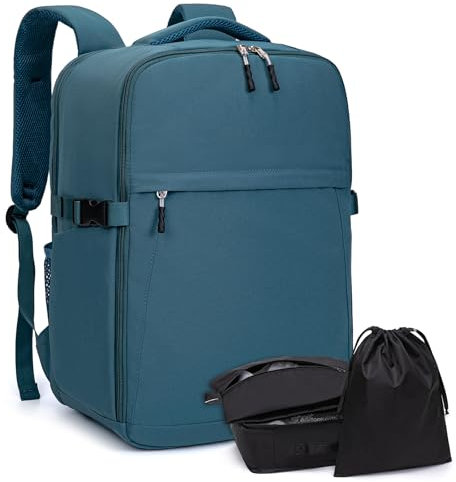 Sac à Dos Voyage Avion Bagages Valise Cabine 45x36x20 pour Easyjet Sac Cabine avec Organiseurs de Bagage, avec Compartiment pour Ordinateur