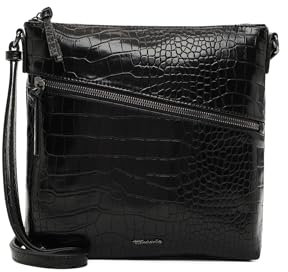 Tamaris Umhängetasche TAS Alessia Kroko 33433 Damen Handtaschen Animal black 100