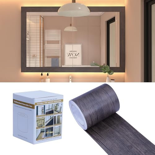 FEILAYS Cinta de reparación para grano de madera, cinta adhesiva de color madera para mesas, sillas, zócalos, puertas, ventanas, suelos, manualidades, manualidades, decoración de pared, 10 cm x 10 m