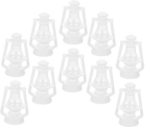 MOLUCKFU 10piezas Lámpara De Keroseno Miniatura Decorativa para Árbol De Navidad De Diseño Retro para Decoración De Halloween y Otras Fiestas