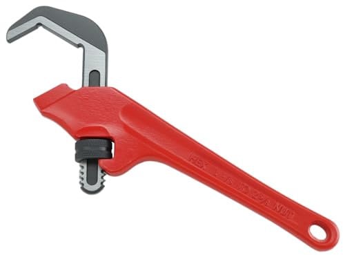 QWORK® 300mm (12-Inch) Offset Hex Wrench Adjustable Hex Pipe Wrench, 29-67mm Capacity Firm Grip