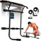 OcioDual Barre Traction Porte avec Station de Dips et Sangles de Suspension, Barre de Traction Porte, Pull Up Bar Door, Calisthenics Equipment, Boxing, Pliable, Dips
