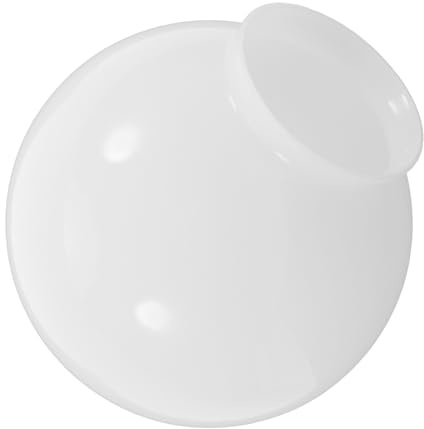 Lampada in Vetro Bianco Sferica Ricambio per Ventilatore Soffitto | Sfere per Lampadario in Vetro, Paralumi Sferici Vetro, Luce Soffusa e Facile Pulizia