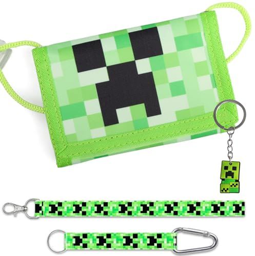 Monedero Niño con Velcro Incluye Llaveros - Juego Carteras Toddler Cartera Niño con Cordón de Seguridad Bolsillo con Cremallera para Monedas Titulares de Tarjetas, Regalos Fiesta los Niños
