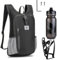 15L Fahrradrucksack Flaschenhalter Fahrrad Set Trinkrucksack Mit 610ml Flasche,Wanderrucksack Sportrucksack Ultraleicht Faltbarer Fahrrad Rücksac für Männer Frauen Schwarz