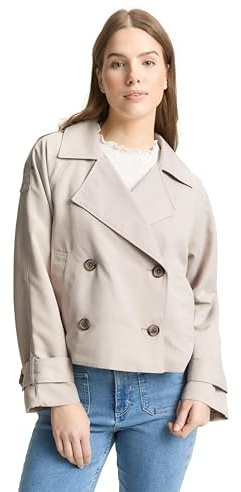 TOM TAILOR Denim Damen Kurzer Trenchcoat