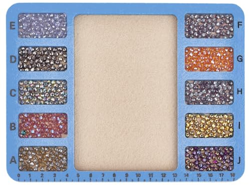 BENECREAT 2 Stück Filzperlenmatte 20x15cm Große Rechteckige Filzperlen Designbretter Mit Zentimetergenauer Alphabetischer Skala Perlentablett Perlenpads Für Kunsthandwerk Schmuckherstellung (Blau)