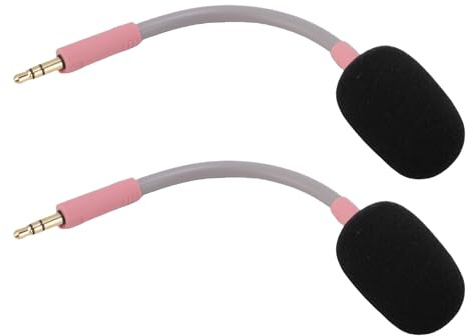 Fabater 2 PCs Mikrofonersatz für Barracuda X Headset Rauschreduktion 3,5 Mm Abnehmbares Mikrofon für Gaming -Enthusiasten (PINK)