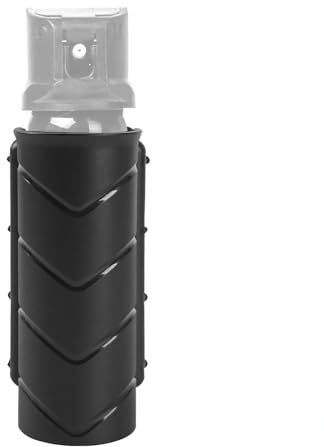 Pfefferspray Holster, Pfefferspraydosen Etui, 360° Drehbarer Pepper Spray Holder Belt Pouch Kanisterhalter mit Verstellbarer Schnalle für Dienstgürtel