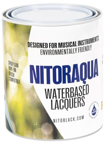 Vernis à l'eau pour instruments de musique, laque transparente à base d'eau, 750 ml, sans odeur, non toxique, compatible avec pistolet et pinceau - NITORLACK