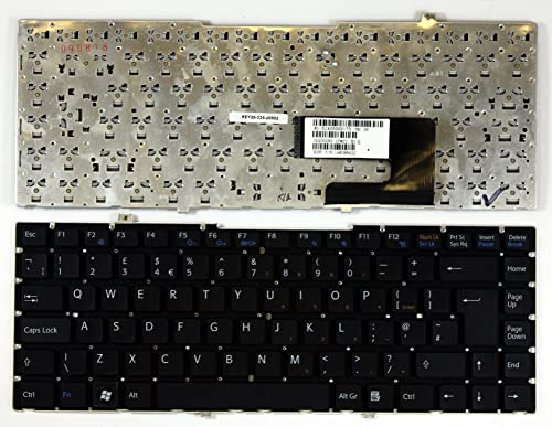Power4Laptops UK Layout Black Replacement Laptop Keyboard Compatible With Sony Vaio VGN-FW21L