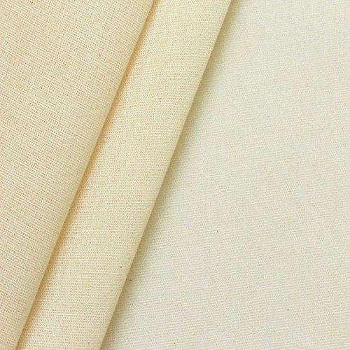 STOFFKONTOR - Schleiernessel Stoff B1 schwer entflammbar Breite 300cm - Meterware, Farbe Roh-Weiss/Natur - für Jede Art von Dekoration, Deckenabhängungen, etc