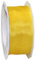 PRÄSENT Four Seasons Ruban Transparent avec Bord métallique Jaune de 25 m de Long et 40 mm de Large - Facile à Plier - pour décoration et Bricolage - pour Occasions spéciales