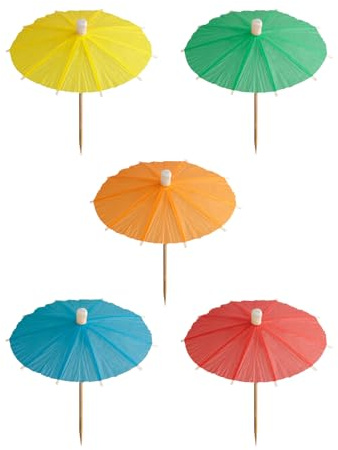 PAPSTAR 1.728 Deko-Picker 10cm farbig Sortiert Eisschirmchen Uni