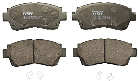 TRW GDB1142 Brake Pad Set of 4 Compatible for Toyota Celica Coupe (_T20_) 1993-1999 Front Axle and Other Vehicles