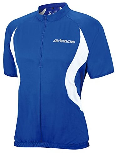 Airtracks Herren Fahrradtrikot Kurzarm Team - Radtrikot - Jersey - Fahrradshirt Kurzarm - Radshirt - Bikeshirt MTB - Atmungsaktiv - UV Schutz - Schnelltrocknend - Reißverschluss - Reflektoren