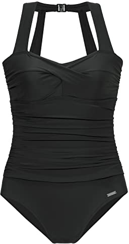 Lascana Damen Badeanzug | Modische Rückenlösung - Wattiert, Shaping