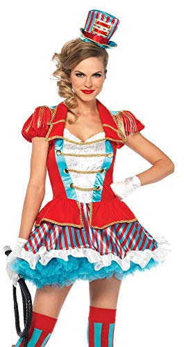 Leg Avenue 85611 2 teilig Hinreißende Ring Master Set, Damen Karneval Kostüm Fasching, L, Mehrfarbig