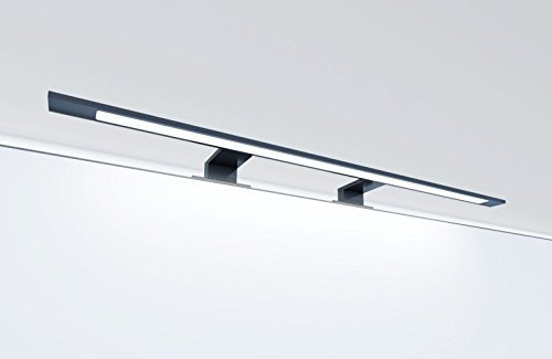 LED Badleuchte schwarz 740mm Spiegellampe Spiegelleuchte Aufbauleuchte, Lichtfarbe:neutralweiß