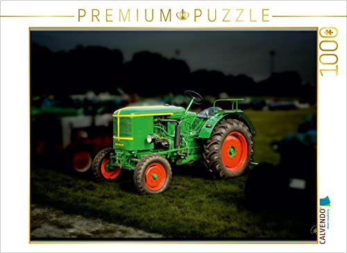 CALVENDO Puzzle Oldtimer Traktor Deutz 1000 Teile Puzzle quer | 1000 Teile Lege-Größe 64 x 48 cm Foto-Puzzle für glückliche Stunden