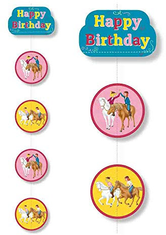 Bibi & Tina Ceiling Decoration for Party and Decoration on DH Blocksberg/for Children's Birthday Party Set