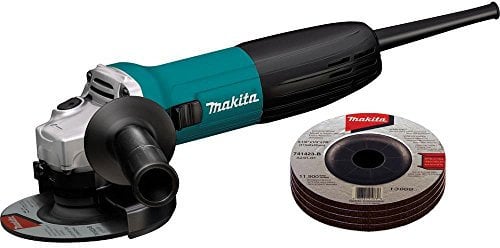 Makita GA4530X 4-1/2-Inch Angle Grinder with Grinding Wheels