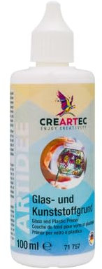 Artidee CREARTEC Glas- und Kunststoffgrund -100ml - Farbton: Transparent - Made in Germany