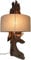 GURU SHOP Wandlampe/Wandleuchte/Wandleuchte, in Bali Handgefertigt aus Naturmaterial, Treibholz, Baumwolle - Modell Molukka, 75x40x20 cm