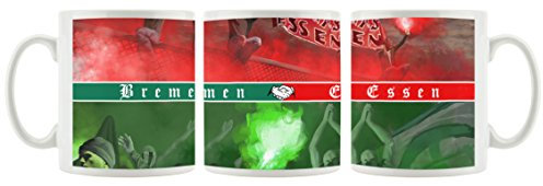Ultras Bremen Essen Freundschaft als Bedruckte Kaffeetasse/Teetasse aus Keramik, 300ml, weiß