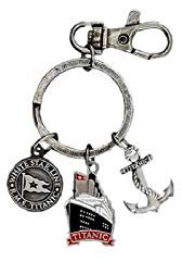 Titanic 1912 Schlüsselanhänger Charm Schlüsselbund mit Schiff Anker Logo Design | Irische Accessoires Souvenirs Geschenke