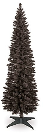 Trans Continental 6ft Black Pencil Slim Christmas Tree (CT07672)