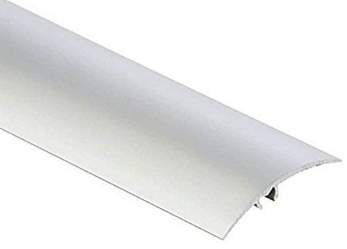 Aluminium Carpet Cover Threshold Transition Strip 0.93M SILVER Door Floor Trim TMW Profiles (930x40mm)