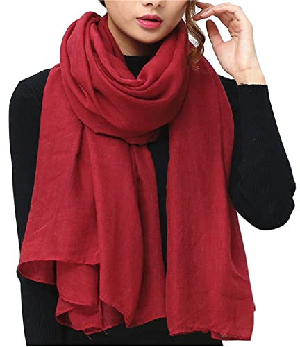 WKTRSM Sciarpa Cotone Donna Stola Scialle Morbido Sciarpa Inverno Grande Sciarpe Donna per Autunno e Inverno 180 * 120cm
