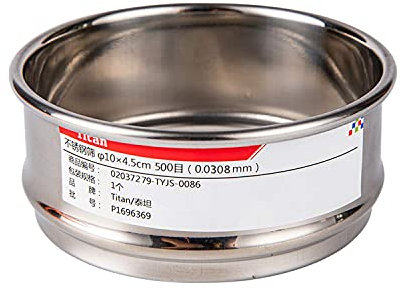 Adamas-Beta φ10×4.5cm 500 Mesh 304 Stainless Lab Sieves Economy Test Sieve 304 Stainless Steel Wire Cloth(0.0308mm)
