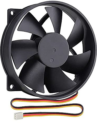 GDSTIME 12V Fan 3 Pin 92mm 9225 Computer Fan 92 x 25mm CPU Cooler Round 9025 DC Brushless Cooling 9CM Case Cooler 1800 RPM For Ventilation Cooling