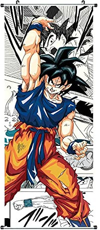 CosplayStudio Großes Dragon Ball Rollbild | Kakemono aus Stoff | Poster 100x40cm | Motiv: Dragon Ball Z