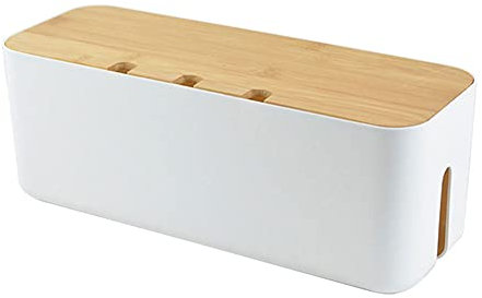 Kabelbox, Kabelaufbewahrungsbox, Kabelaufbewahrungsboxen mit Deckel, Mehrfachsteckdose, zum Verstecken und Verstecken von Steckdosenleisten und Kabeln