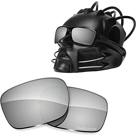ToughAsNails Verres polarisés de rechange pour lunettes de soleil Oakley Turbine, Polyéthylène chromé argenté - Polarisé, Taille unique
