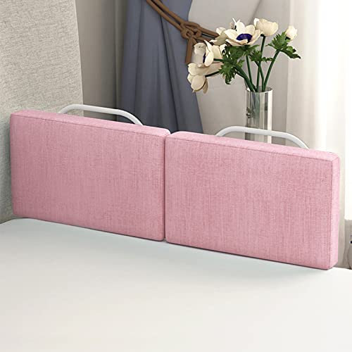 Uisebrt - Lot de 2 barrières de lit pour enfant - 50 cm - Réglable en hauteur - 5 trous - Protection anti-chute - Pour lit familial et lit d'enfant (100 cm, rose cerise)